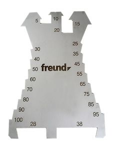 Plaque de marquage / cutter Freund; 5-100 mm