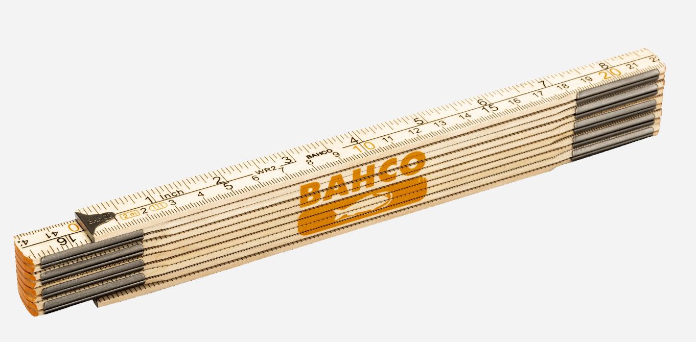 Règle pliante en bois Bahco WR2-MM; 2 m