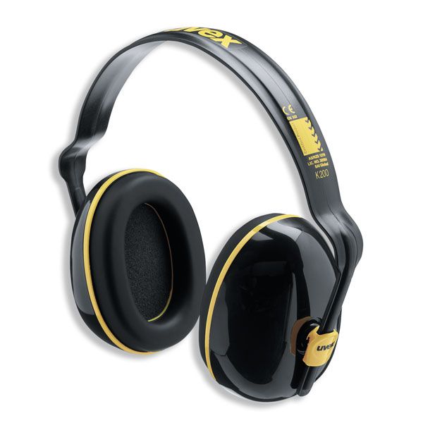 Protecteurs d'oreilles Uvex K200; 28 dB; noir / jaune