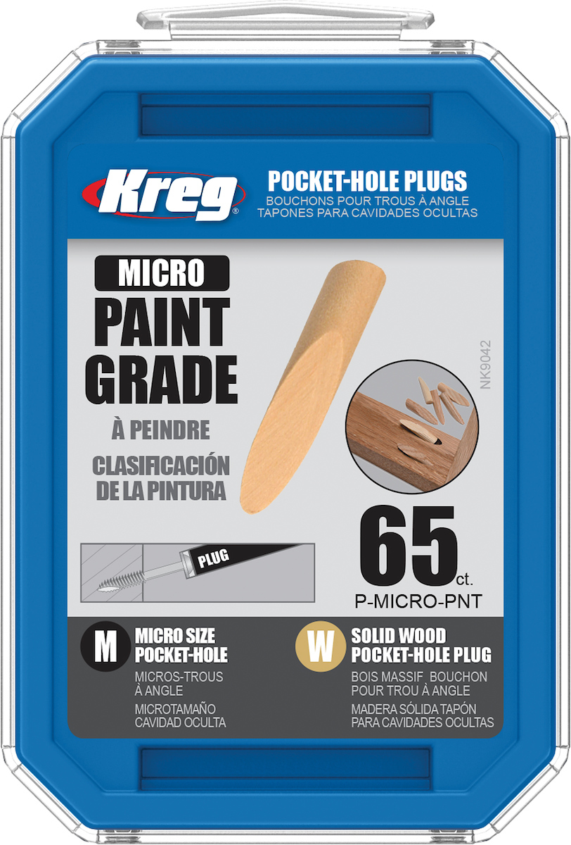 Chevilles Kreg P-MICRO-PNT; 12 mm (1/2')'- 140 mm (11/2''); 65 pcs.; bois franc