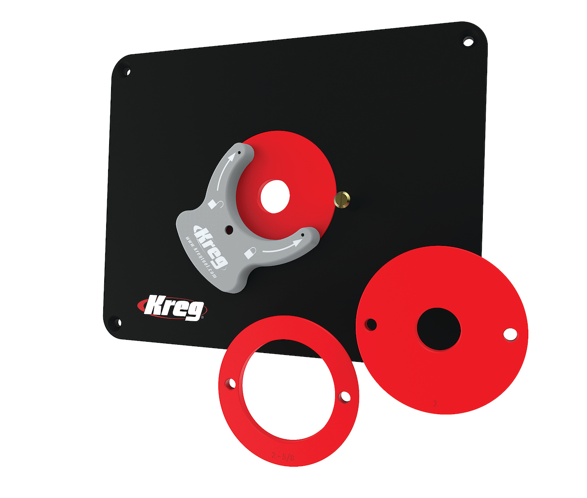 Elément de fixation Kreg PRS4034; 235x298x9,5 mm; avec trous percés