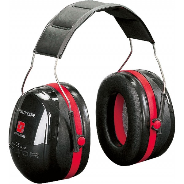 Protecteurs d'oreilles 3M Peltor OPTIME III CE; 35 dB; rouge