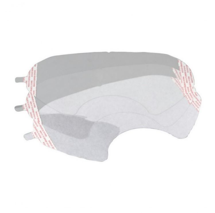 Décoller la couverture de la visière 3M 6700/6800/6900;  transparent