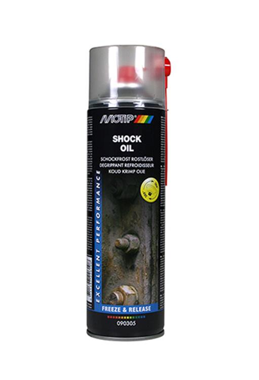 Outil pour faciliter le tournage des vis Motip SHOCK OIL; 500ml