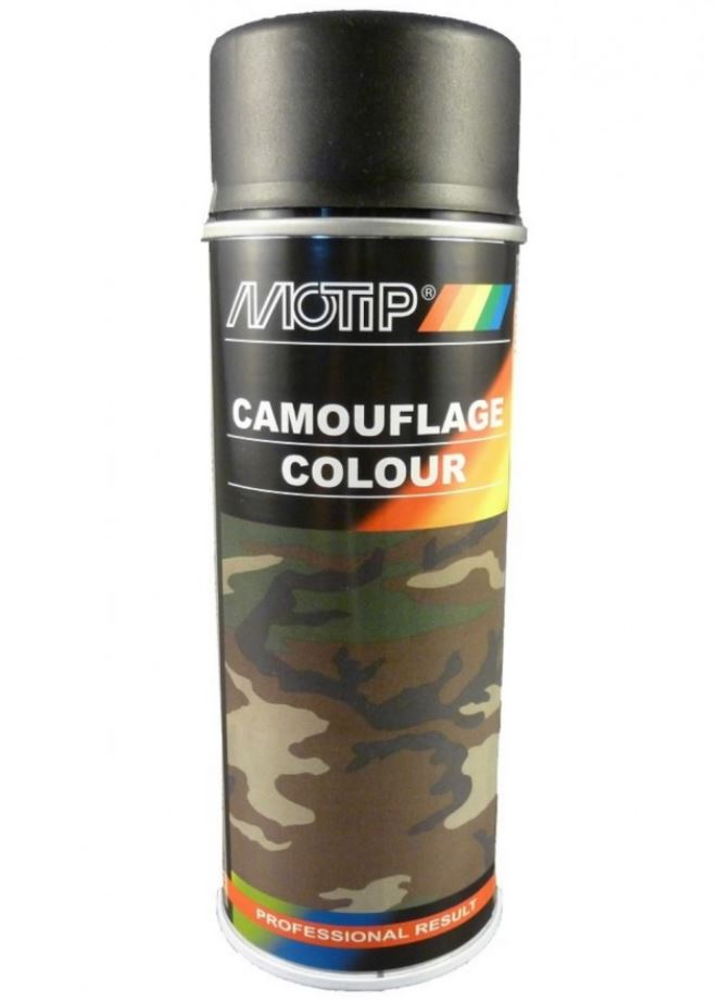 Vernis en aérosol Motip CAMOUFLAGE RAL 9021; 400 ml