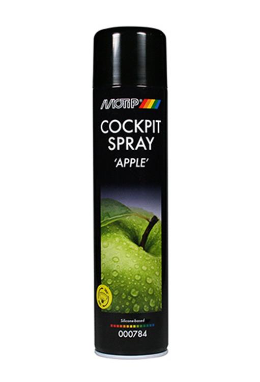 Agent de nettoyage de voiture Motip COCKPIT SPRAY APPLE; 600 ml