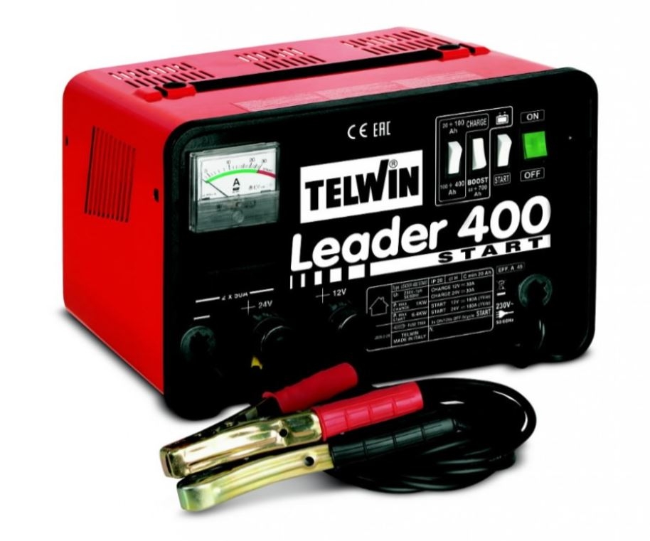 Chargeur de batterie de voiture/Dispositif de démarrage Telwin LEADER400 START; 12-24 V