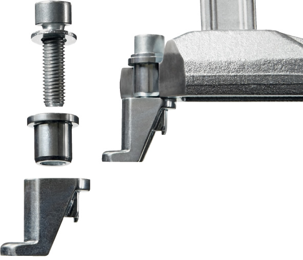 Support mural pour aspirateur Bessey TW28H0; 28 mm