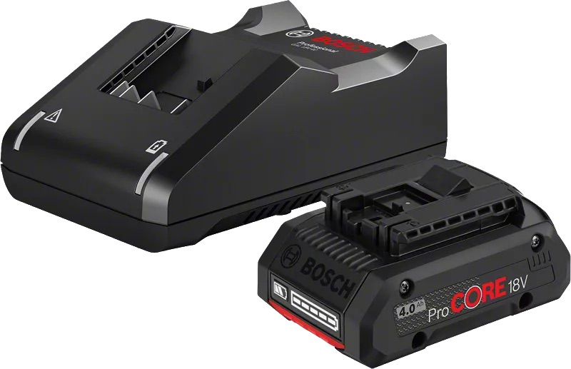 Ensemble d'accessoires Bosch GBA ProCORE 18 V; 1x4,0 Ah batterie + chargeur GAL 18V-40
