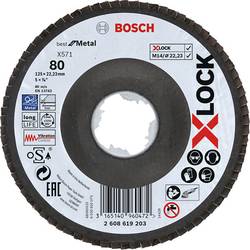 Meule-éventail Bosch X-LOCK; 125 mm; K 80