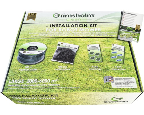 Kit d'installation de robot de jardin Grimsholm L; 500 m