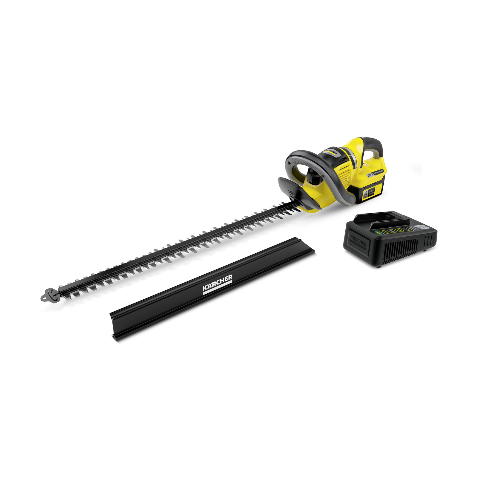 Taille-haie Karcher HGE 36-60; 36 V; 1x2,5 Ah; 60 cm longueur; sans fil