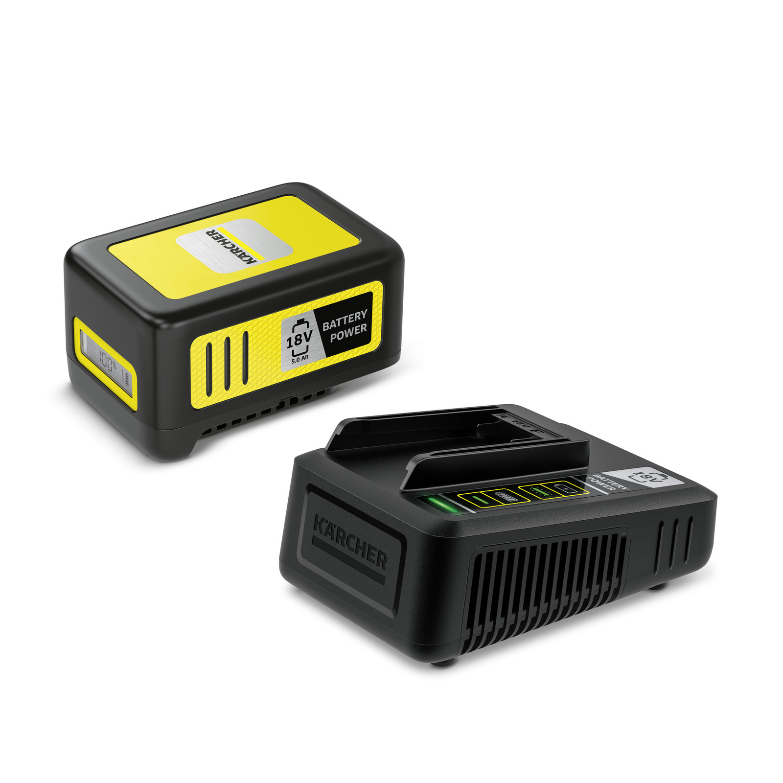 Batterie Karcher Power 18 V; 5,0 Ah + chargeur de charge rapide Power