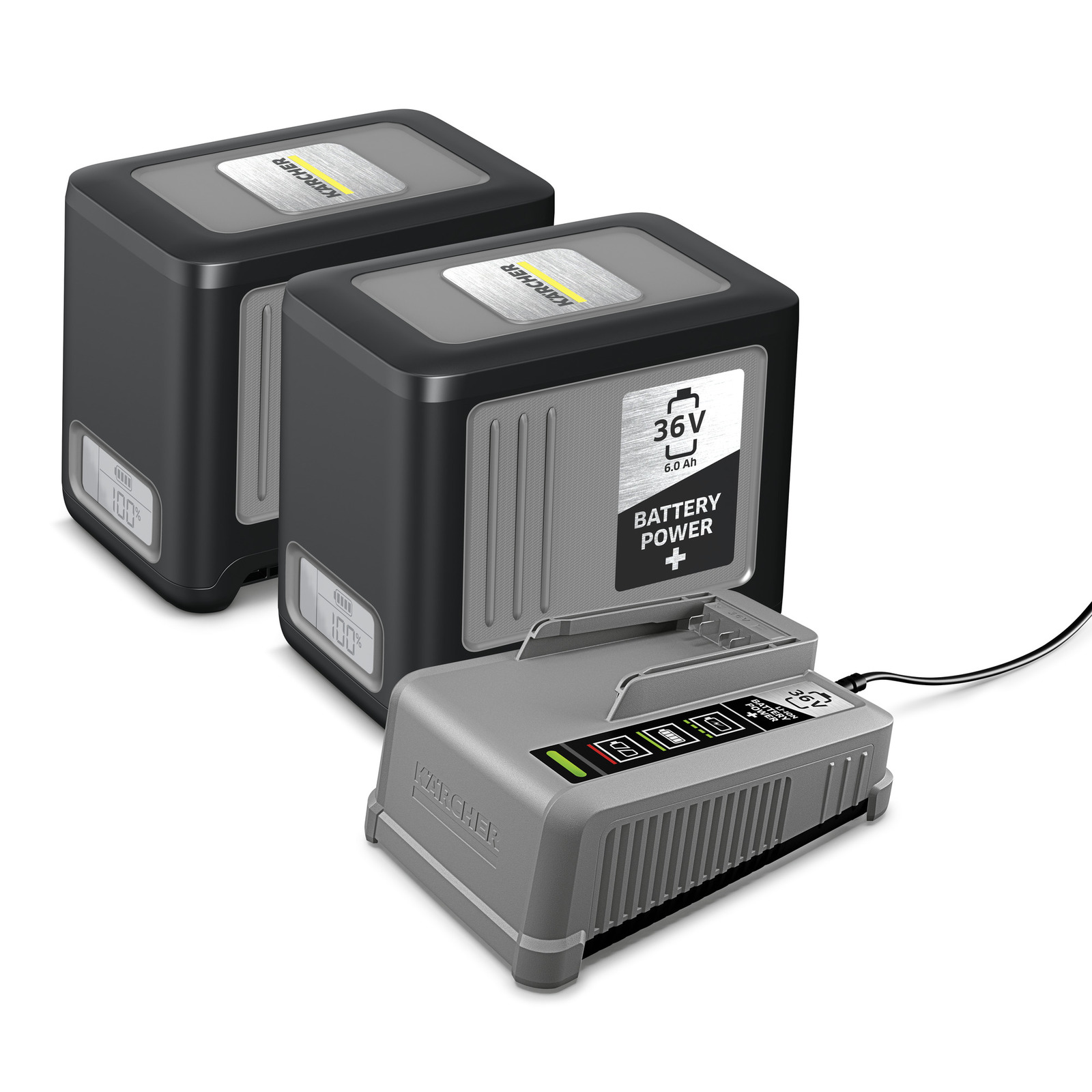 Batterie Karcher Power+ 36 V; 2x6,0 Ah + chargeur de charge rapide Power +