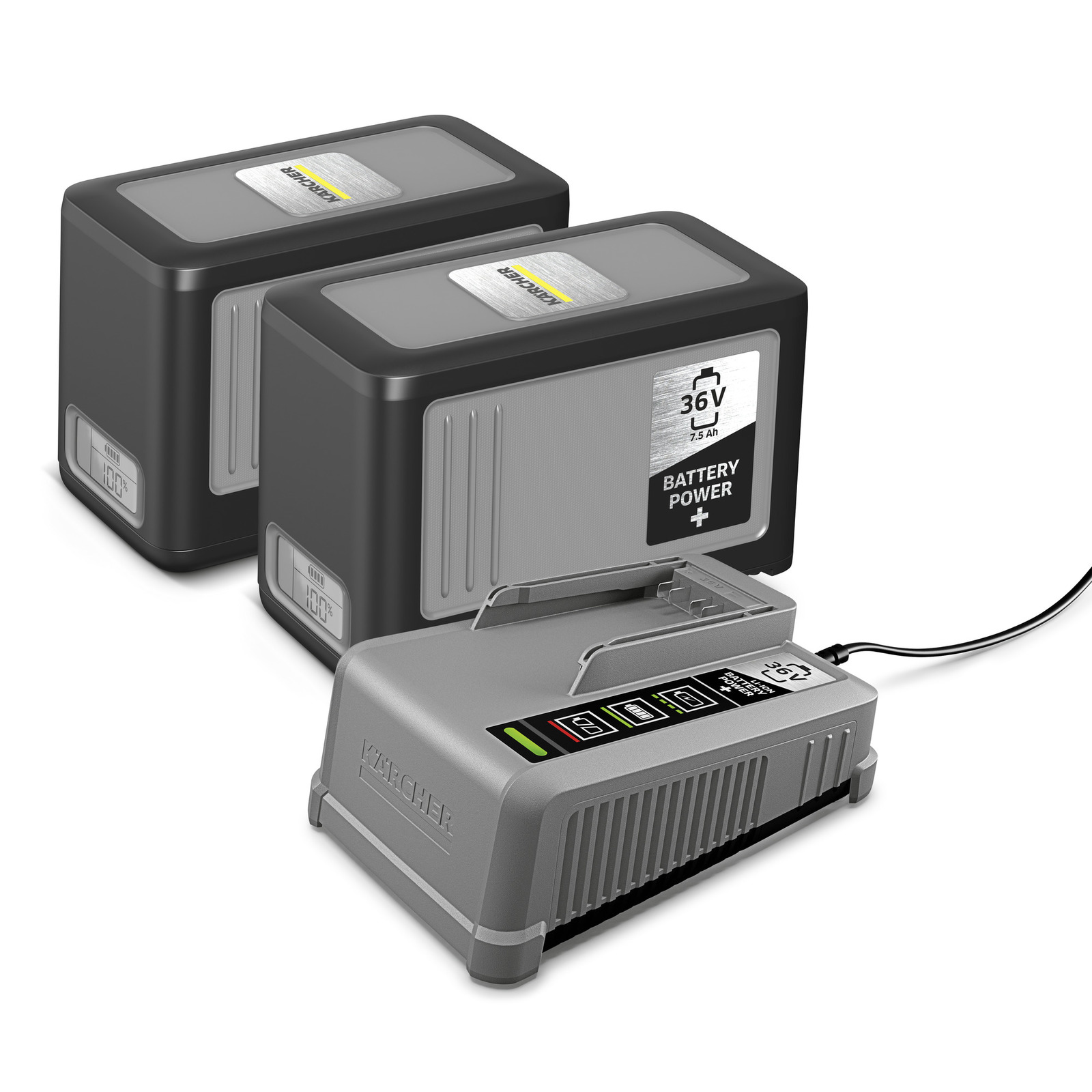 Batterie Karcher Power+ 36 V; 2x7,5 Ah + chargeur de charge rapide Power +