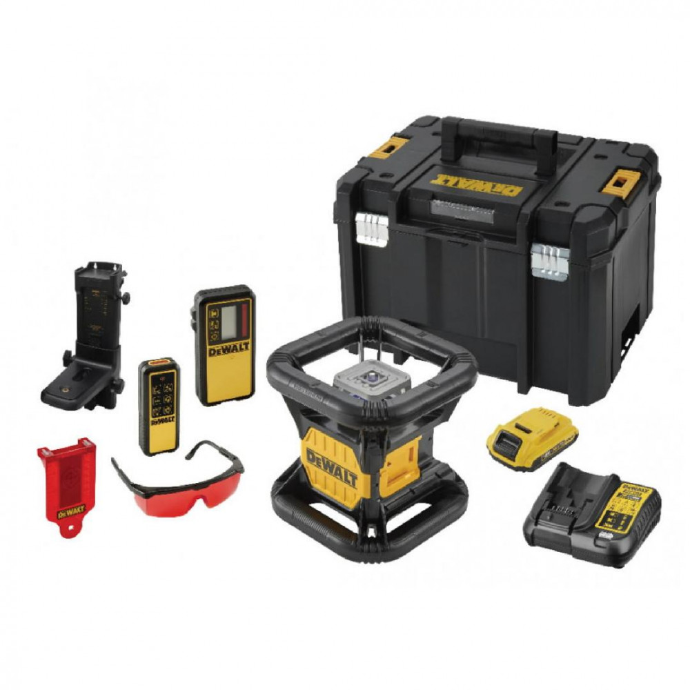 Niveau laser rotatif DeWalt DCE079D1R-QW; 18 V; 1x2,0 Ah accu.