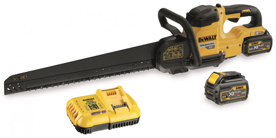 Scie tandem sans fil DeWalt DCS398T2-QW; 54 V; 2x6,0 Ah accu.