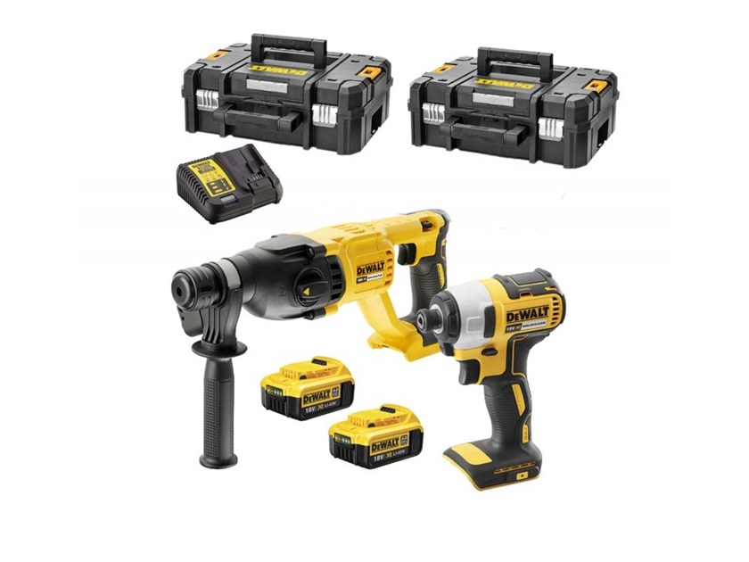 Ensemble d'outils DeWalt DCK2023M2T-QW (DCH133 + DCF787); 18 V; 2x4,0 Ah accu.
