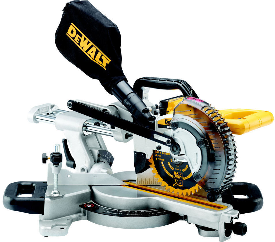 Scie à onglets composés DeWalt DCS365N-XJ; 18 V (sans batterie et chargeur)