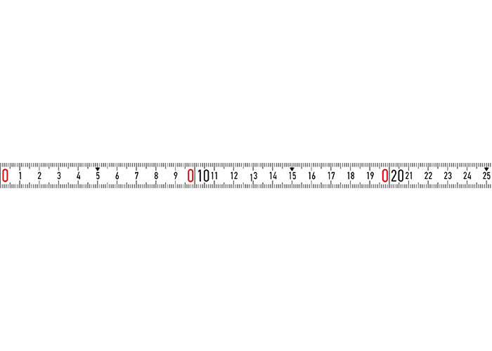 Mètre à ruban BMI B357004002-OM-SK; 2 m; gluant