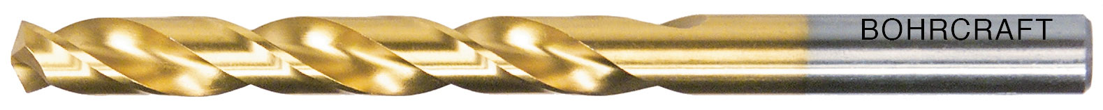 Foret en métal Bohrcraft HSS-TiN; DIN 338; 10x133/87 mm