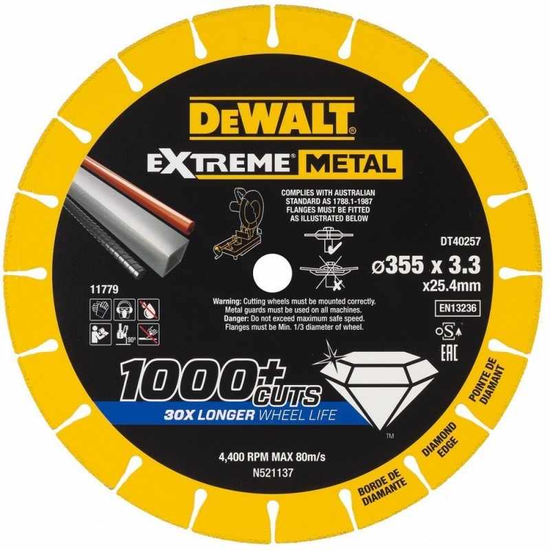 Disque à tronçonner diamanté DeWalt DT40257-QZ; 355x25,4 mm