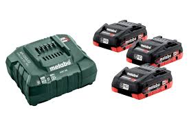 Batterie Metabo; 18 V; 3x4,0 Ah + Chargeur ASC 55