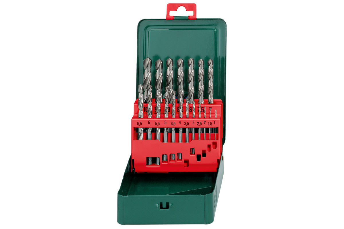 Jeu de forets pour métal Metabo HSS-G; 1-10 mm; 19  unités
