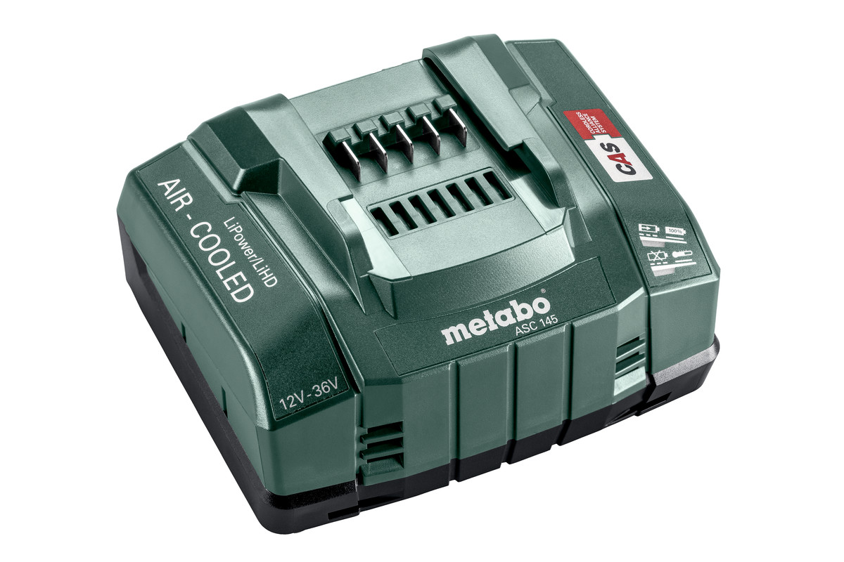 Chargeur de charge rapide Metabo Air Cooled ASC 145; 12-36 V