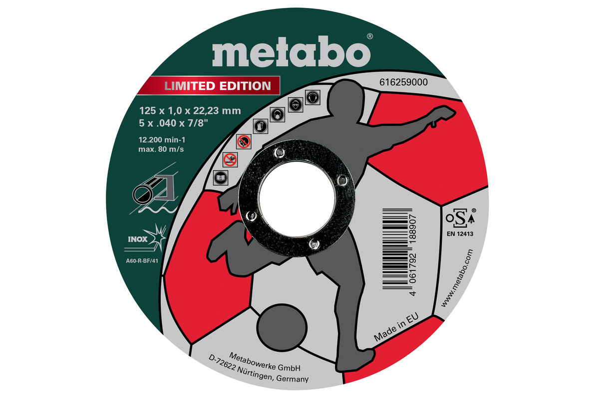 Disque abrasif Metabo Limited Edition; 125x1 mm