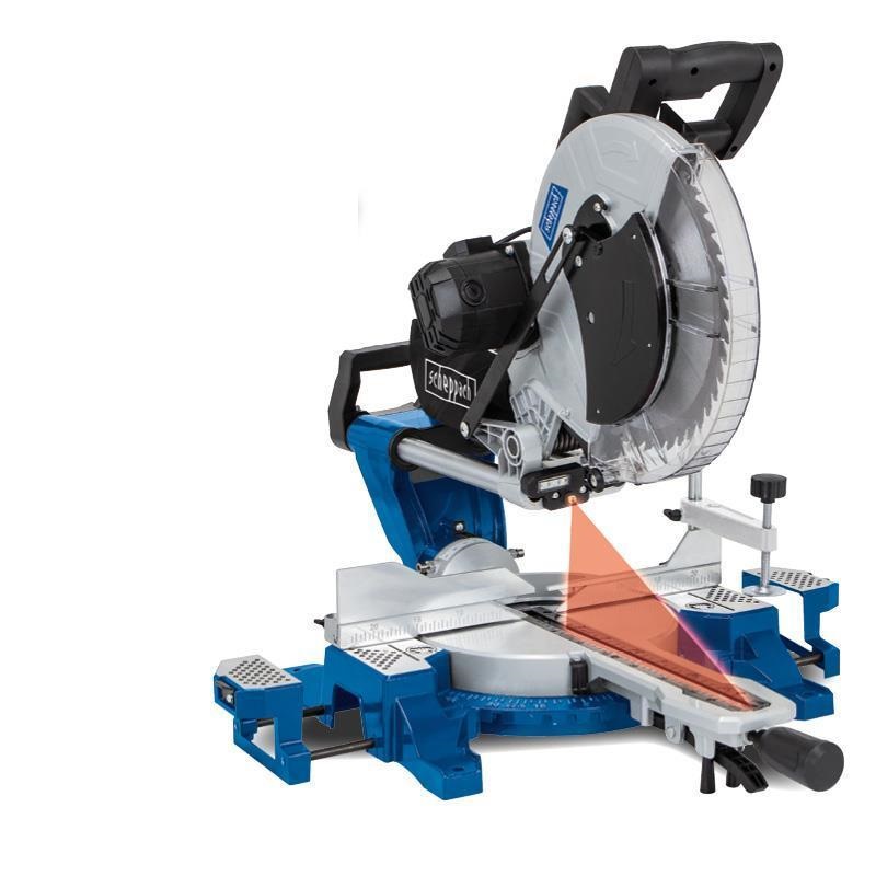 Scie à onglets composés Scheppach HM140L