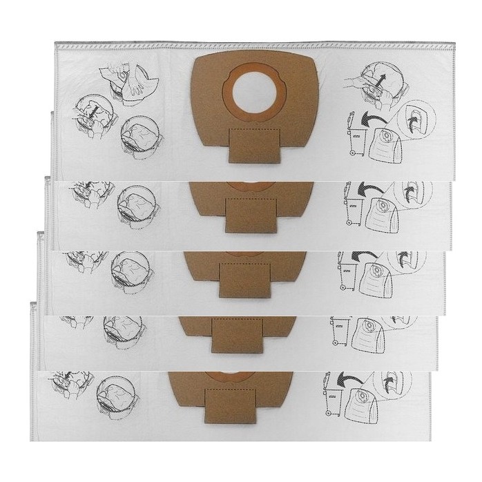 Sac d'aspirateur papier Makita P-84078; 5 unités