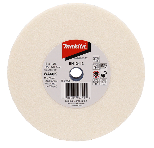 Disque d'affûtage Makita B-51926; 150x16x12,7 mm