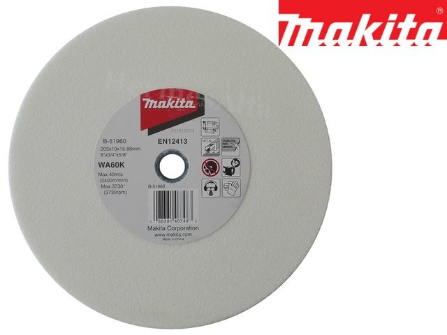 Disque d'affûtage Makita B-51960; 205x19x15,88 mm