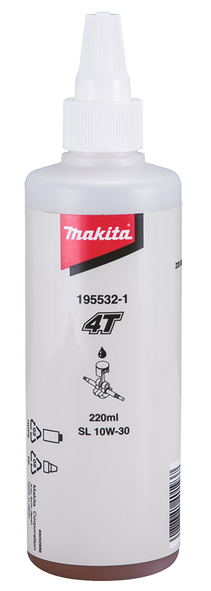 Pétrole Makita 195532-1; 220 ml pour les moteurs de tondeuses à gazon et de pelouse