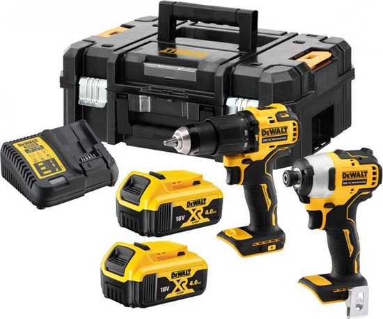 Ensemble d'outils DeWalt DCK2062M2T-QW(DCD709 + DCF809); 18 V; 2x4,0 Ah accu.
