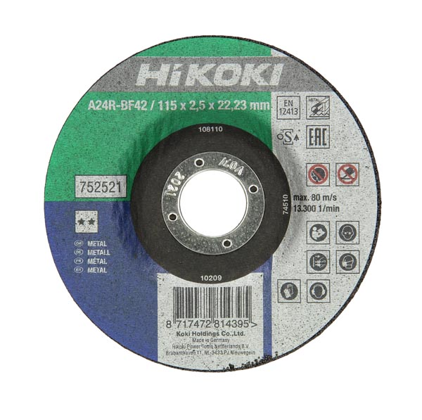 Disque abrasif Hikoki 752511; 115x2,5 mm