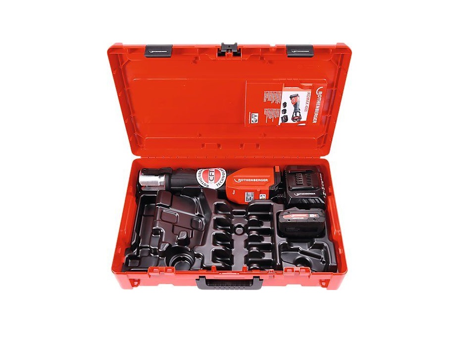 Pinces pour tubes Rothenberger Romax 4000 Basic; 18 V; 1x4,0 Ah accu.