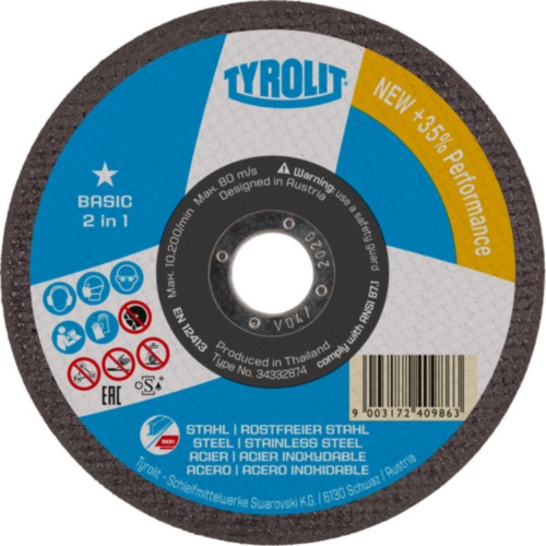 Disque abrasif Tyrolit Basic 2in1; 230x2,5 mm