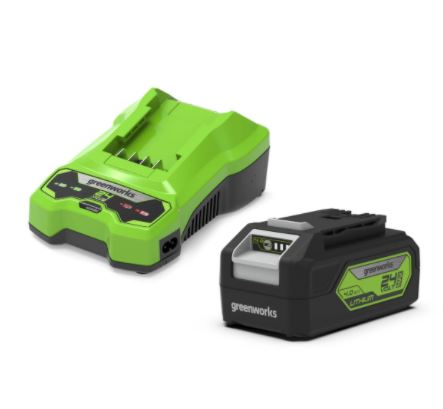 Batterie Greenworks GSK24B4; 24 V; 4,0&nbsp;Ah; Li-ion + Chargeur