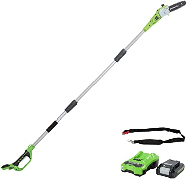 Unité de scie à perche Greenworks G24PS20K2; 24 V; 1x2,0&nbsp;Ah accu.