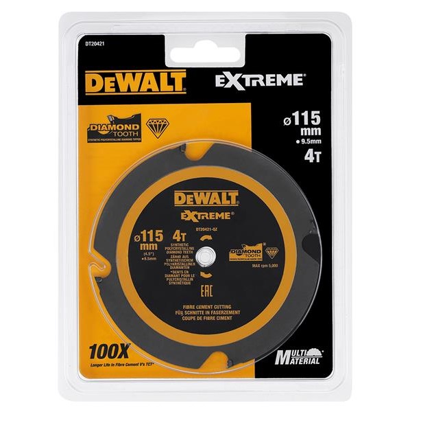 Disque à tronçonner diamanté DeWalt DT20421; 115x9,5 mm; Z4