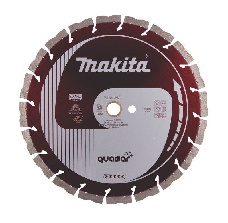 Disque à tronçonner diamanté Makita Quasar; 300 mm