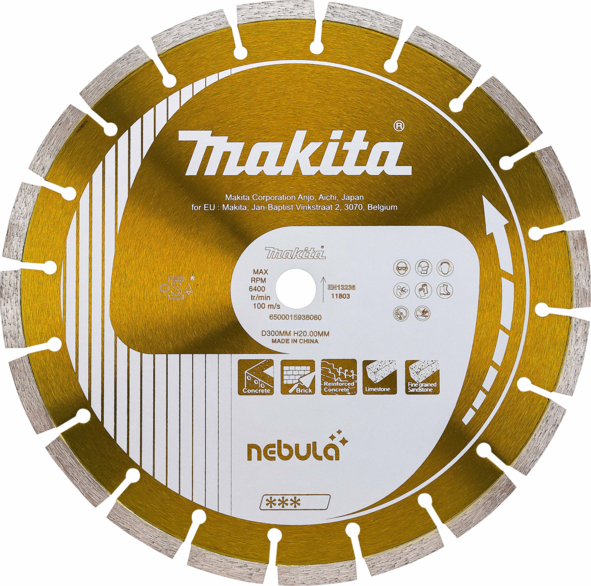 Disque à tronçonner diamanté Makita Nebula; 115x22,23 mm