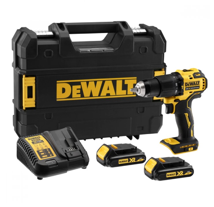 Perceuse DeWalt DCD709L2T-QW; 18 V; 2x3,0 Ah accu.