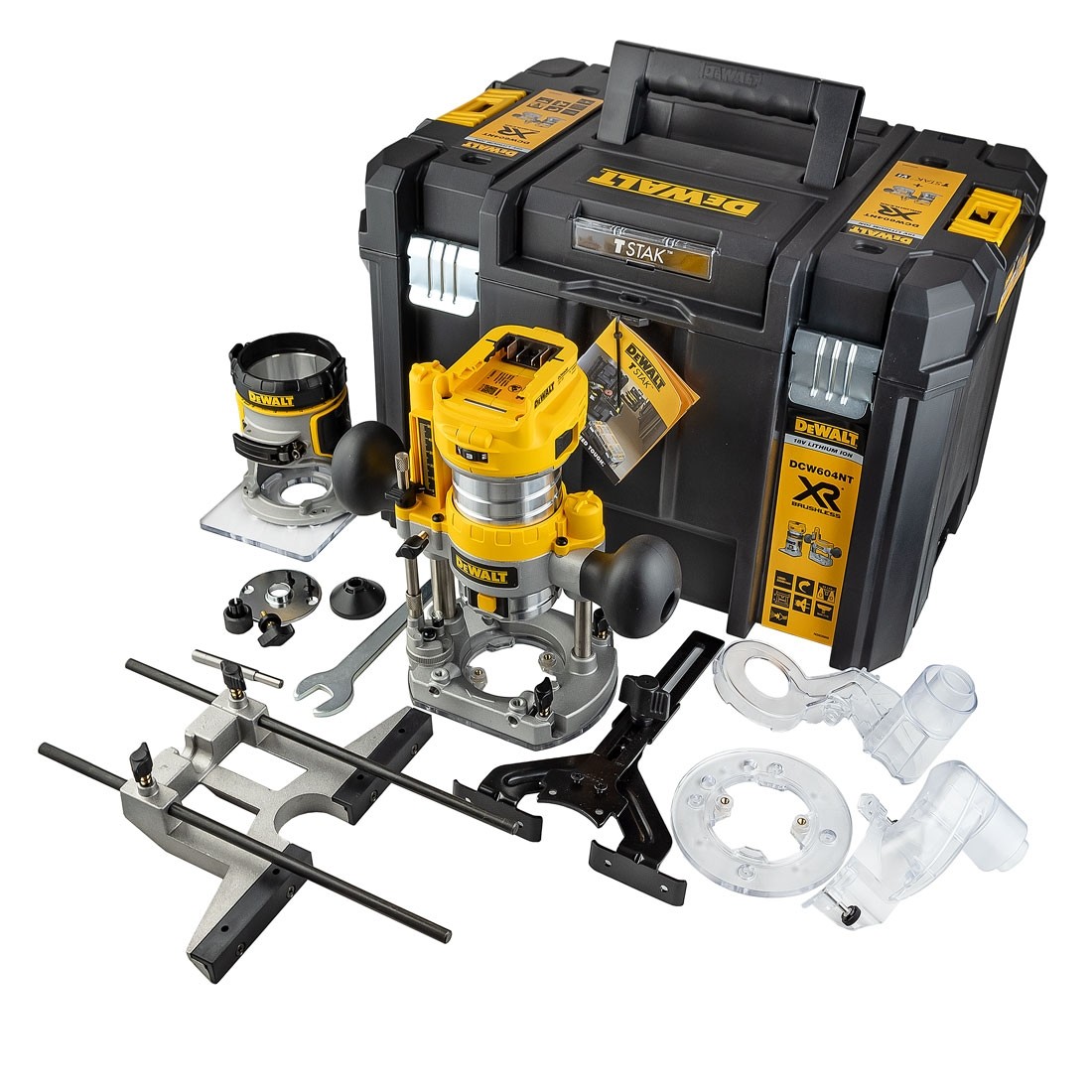 Routeur DeWalt DCW604NT-XJ; 18 V (sans batterie et chargeur)
