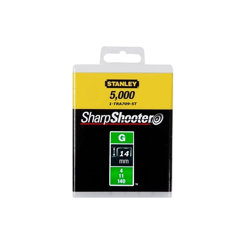 Agrafes Stanley; 14 mm; 5000 pcs .; type G galvanisé