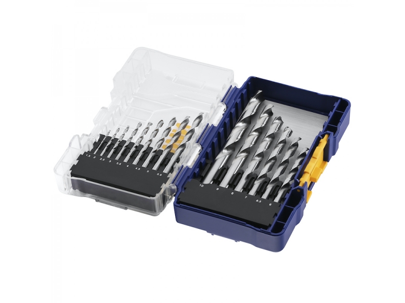 Jeu de forets en métal Irwin; HSS PRO; 1-10 mm; 15 unités