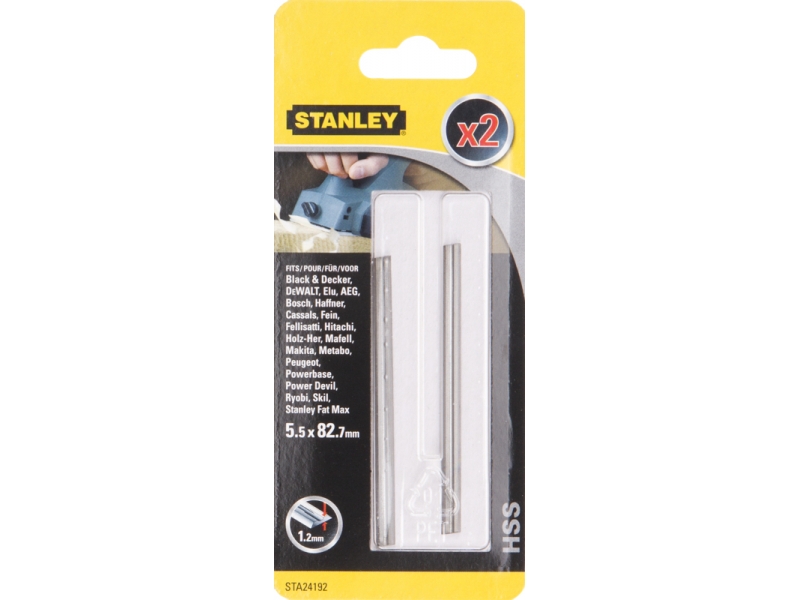 Lame Stanley; 82 mm; 2 unités