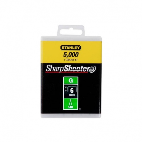 Agrafes Stanley; 6 mm; 5000 pcs .; TYP G